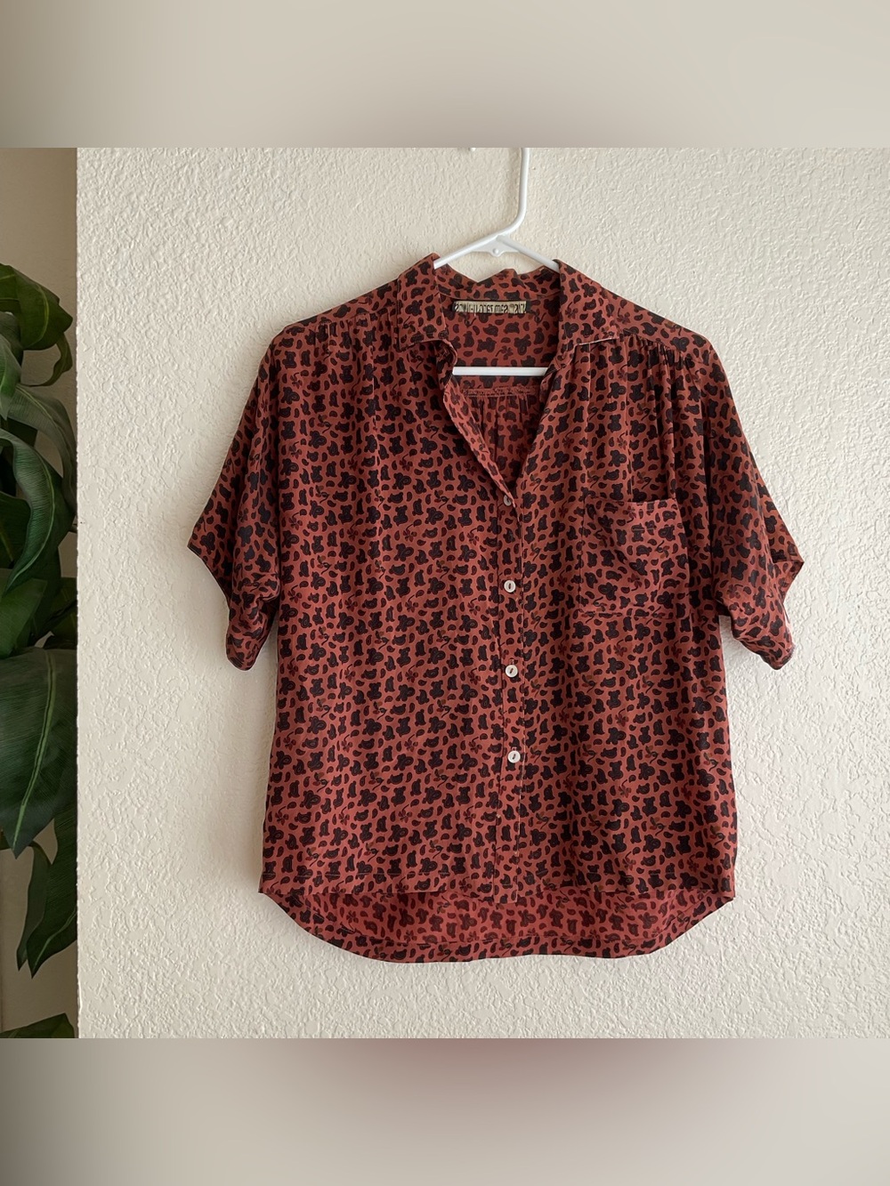 Vintage Carole Little for Saint Tropez West silk blouse